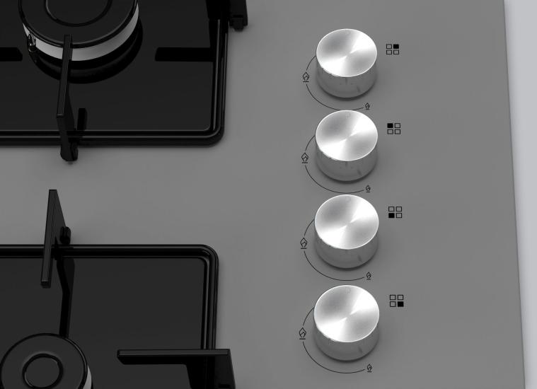 Siemens EO7C8PO12O Ankastre Ocak /Titanium/4G/NG/Tek.Çelik Izgara