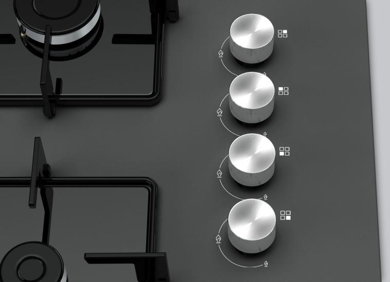 Siemens EO7C9HO12O Ankastre Gazlı Ocak Gri /3G Çelik Izgara