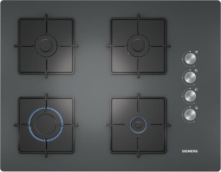 Siemens EO7C9PO12O Ankastre Gazlı Ocak 67 cm Sert cam