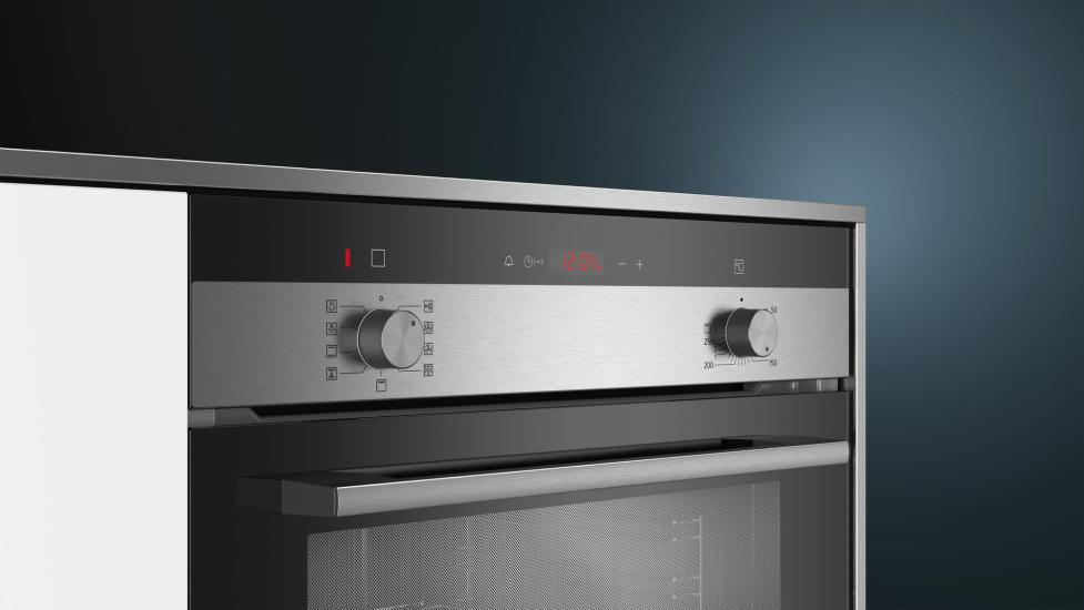 Siemens HI133FES0T HotAir Steam Buhar Destekli Siyah Ankastre Fırın